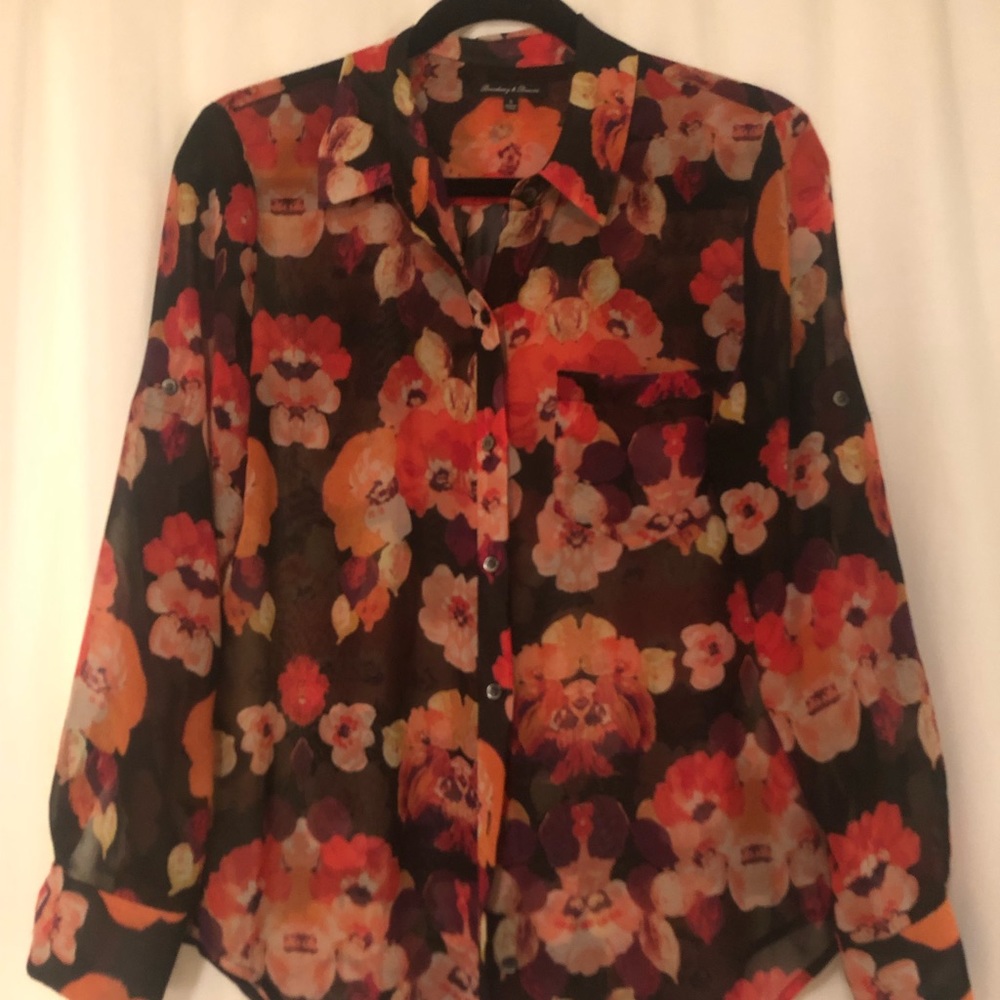 Madewell floral blouse